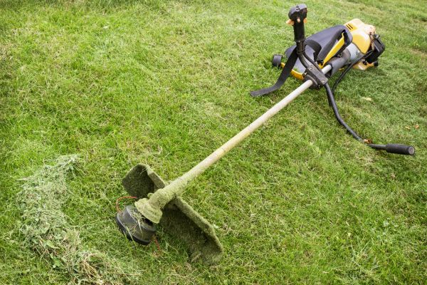 Hillside Weed Whacking in Suwanee